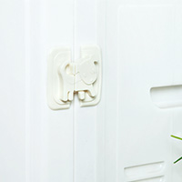 卡通小狗儿童安全锁 橱柜冰箱安全锁扣--白色