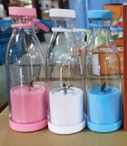 USB酒瓶榨汁杯瓶子榨汁器便携学生电动果汁机 三色混装